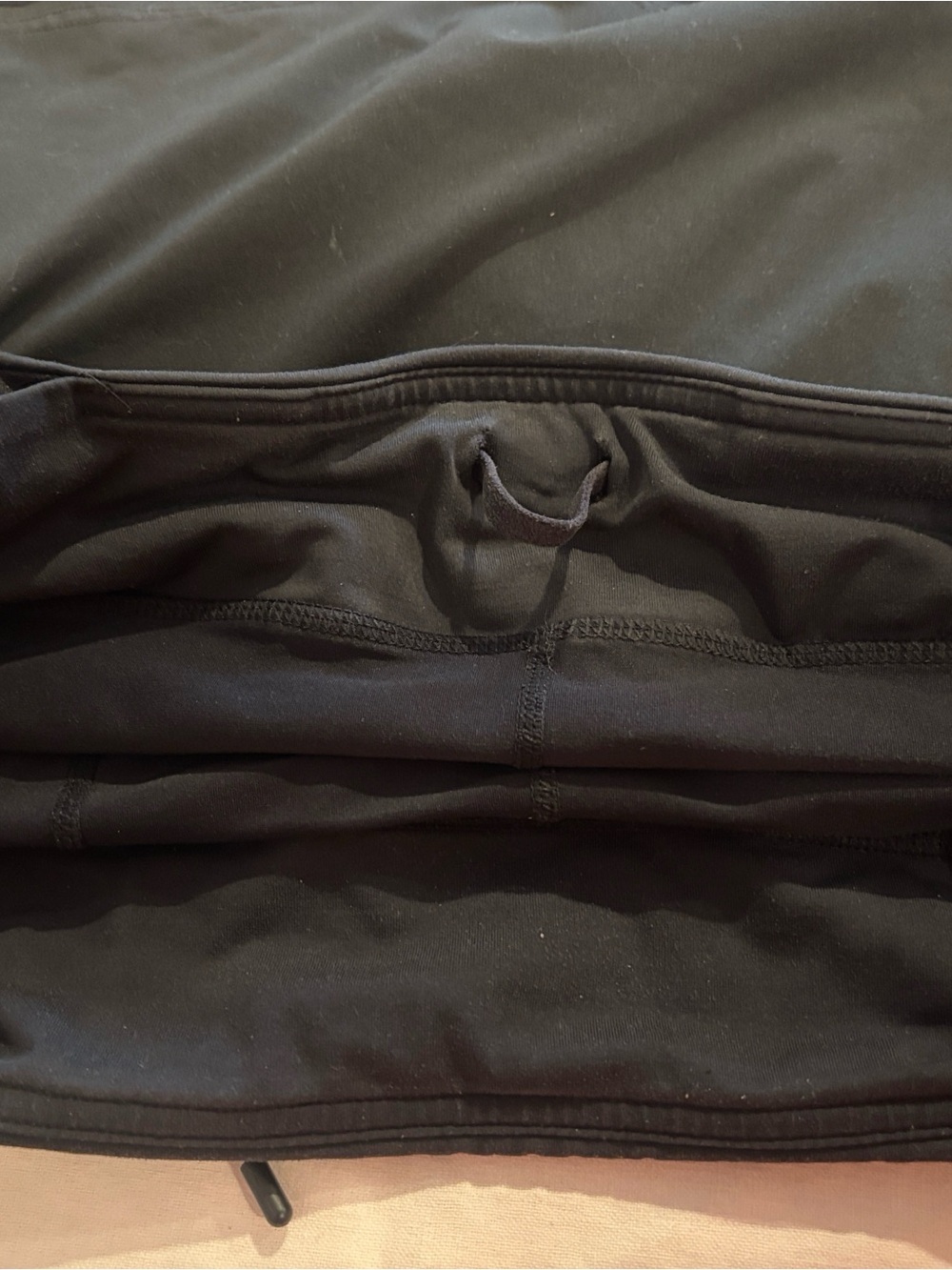 Lululemon Run Black Pace Setter Skirt with Tiered Ruffle Back Size 8 - Picture 4 of 6